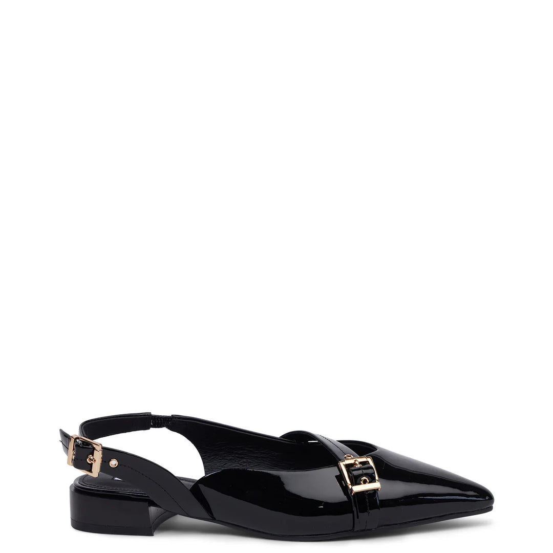 Kathryn Wilson Chelsea Slingback - black patent - Shop 9