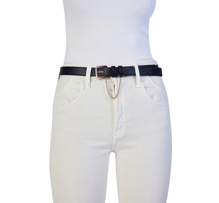 Kathryn Wilson Classic Belt - Black Calf - Shop 9
