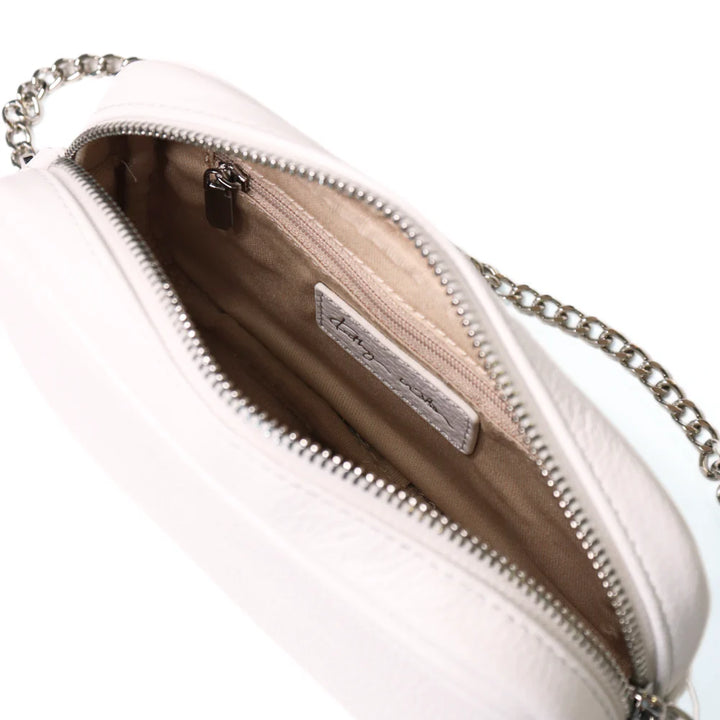 Kathryn Wilson Ellie Bag - White Pebble / Silver - Shop 9