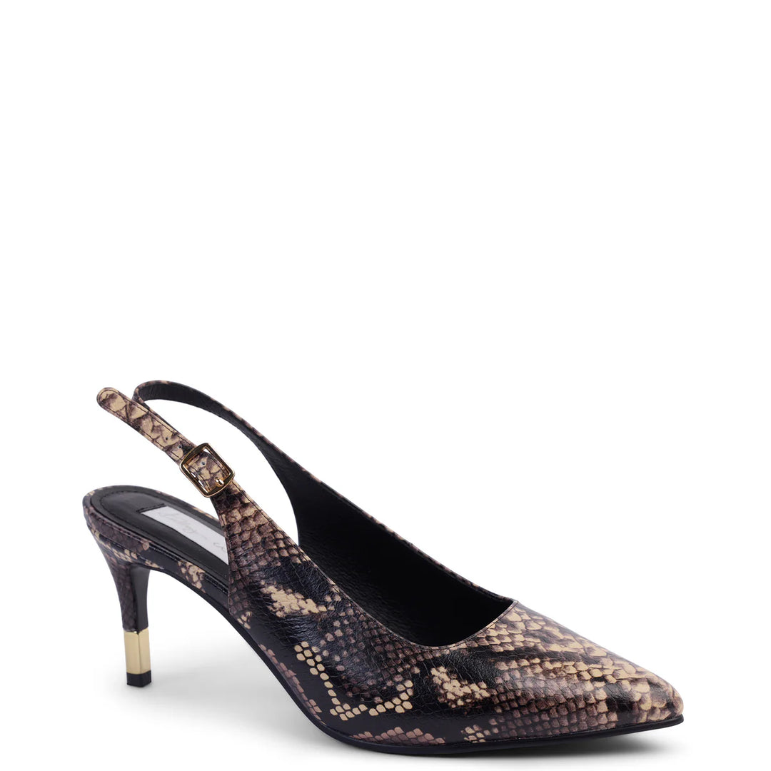 Kathryn Wilson Estelle Slingback - Python Calf - Shop 9