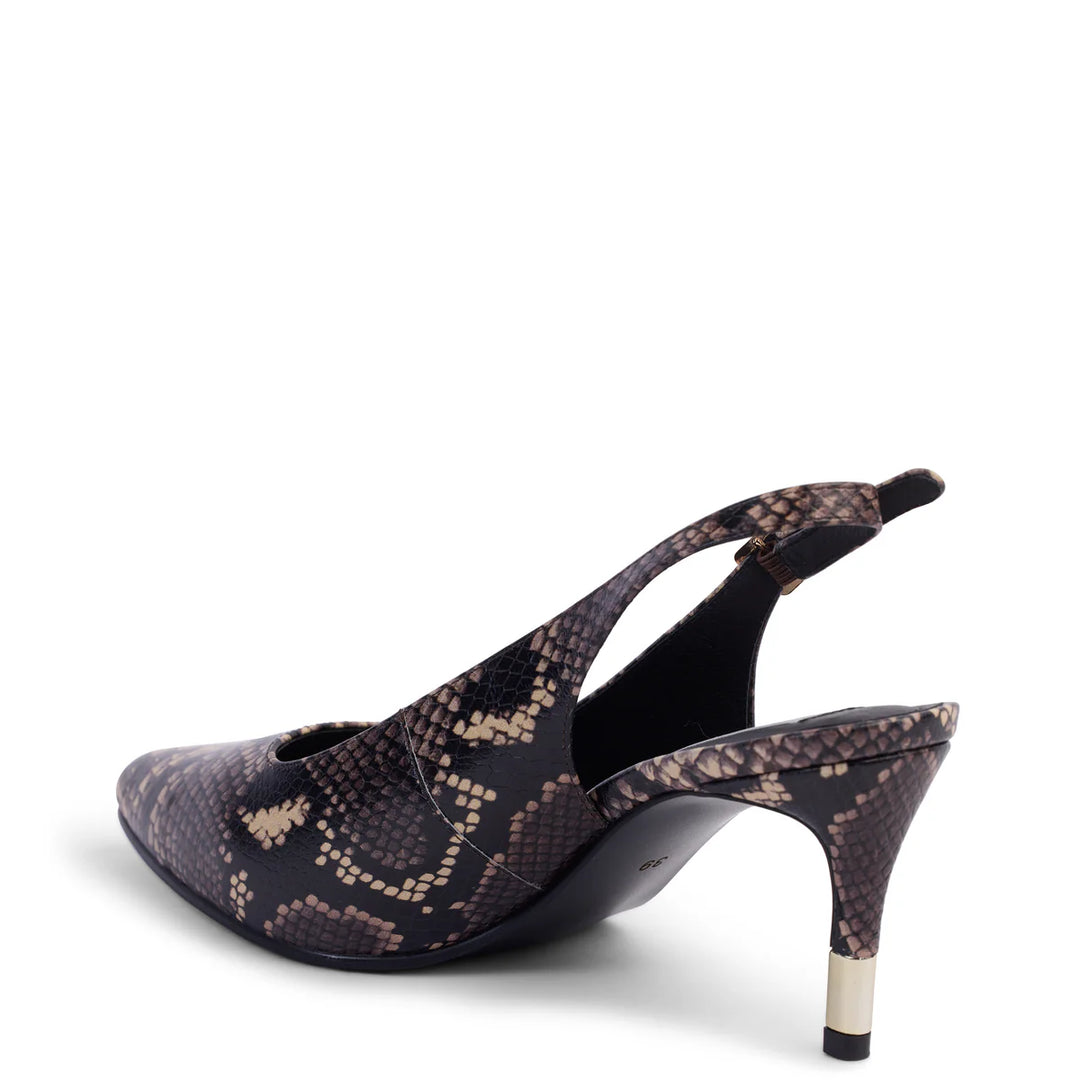 Kathryn Wilson Estelle Slingback - Python Calf - Shop 9