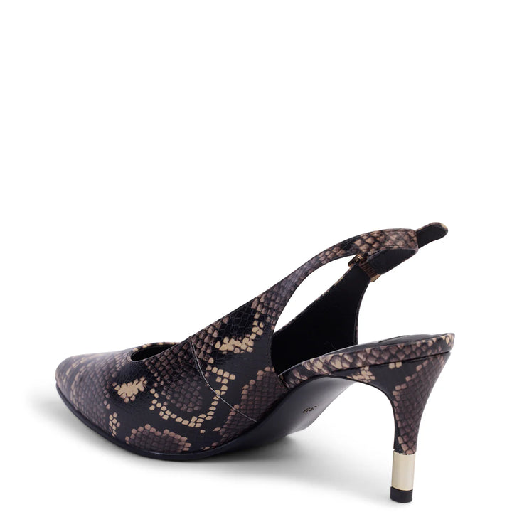 Kathryn Wilson Estelle Slingback - Python Calf - Shop 9