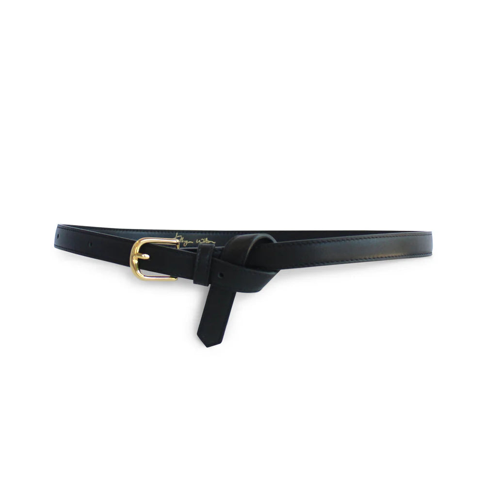 Kathryn Wilson Lauren Belt - Black Calf - Shop 9