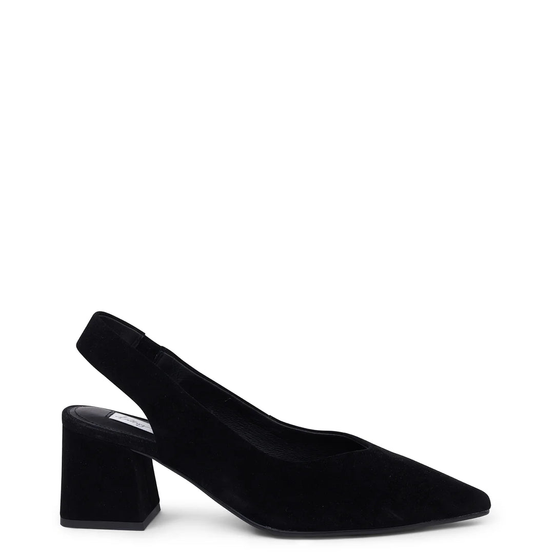 Kathryn Wilson Liz Slingback - Black Suede - Shop 9