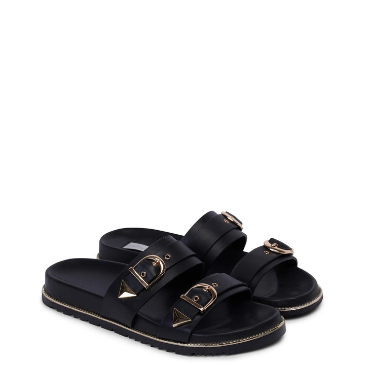 Kathryn Wilson Natalie Slide - Black - Shop 9