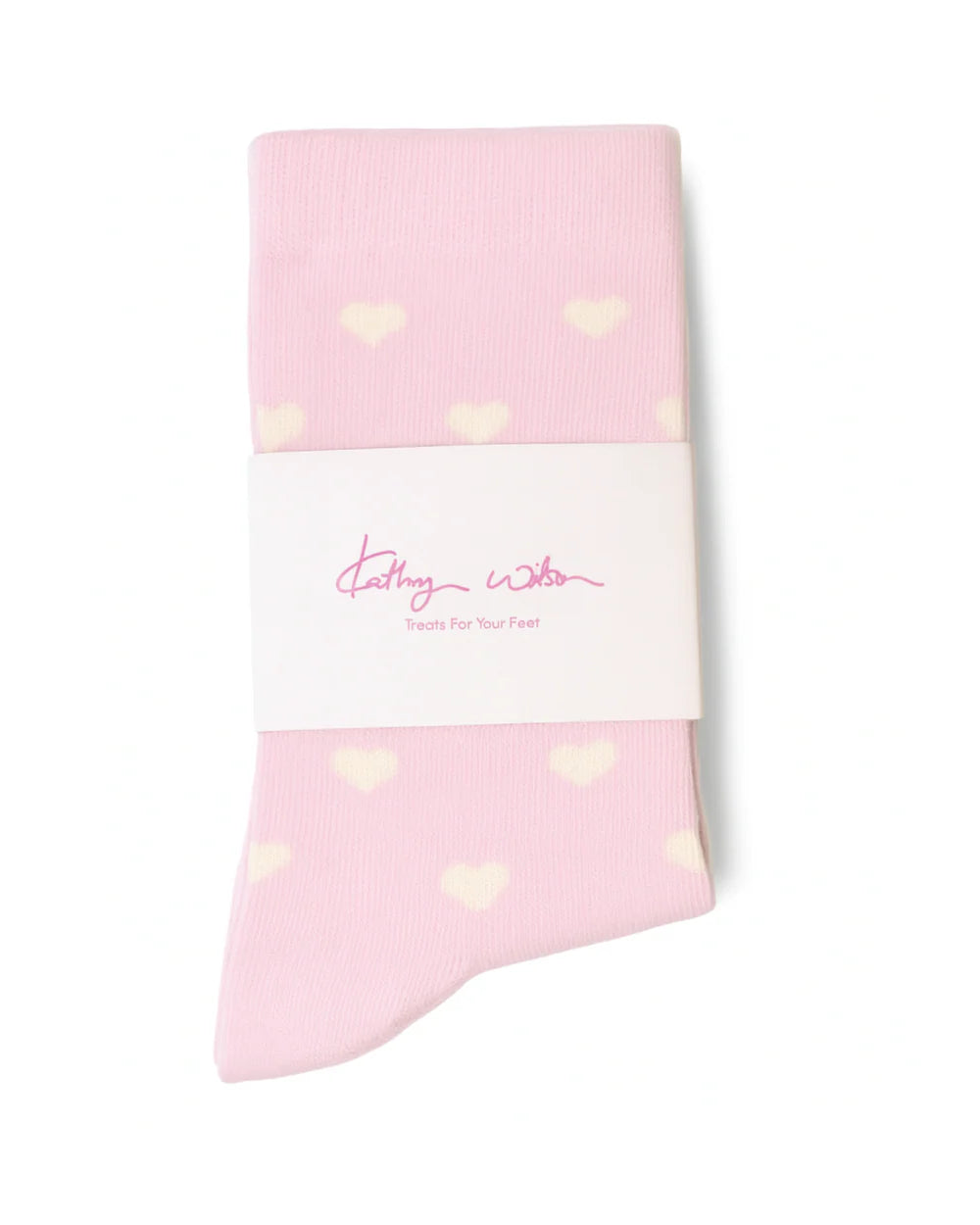 Kathryn Wilson Socks - Pink/Cream Hearts - Shop 9