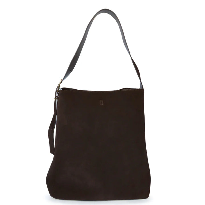 Kathryn Wilson Tobi Tote - Chocolate Suede - Shop 9
