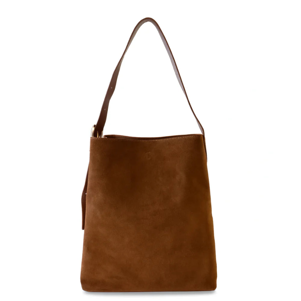 Kathryn Wilson Tobi Tote - Tan Suede - Shop 9