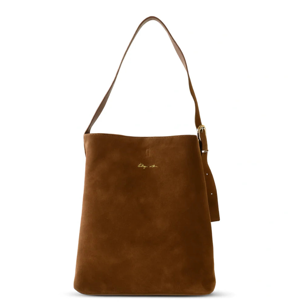 Kathryn Wilson Tobi Tote - Tan Suede - Shop 9