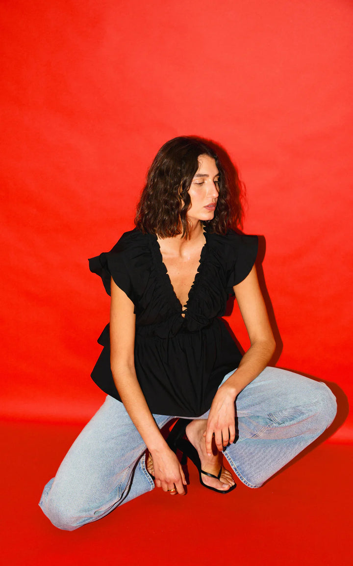 Kinney Bobbie Top - Black - Shop 9