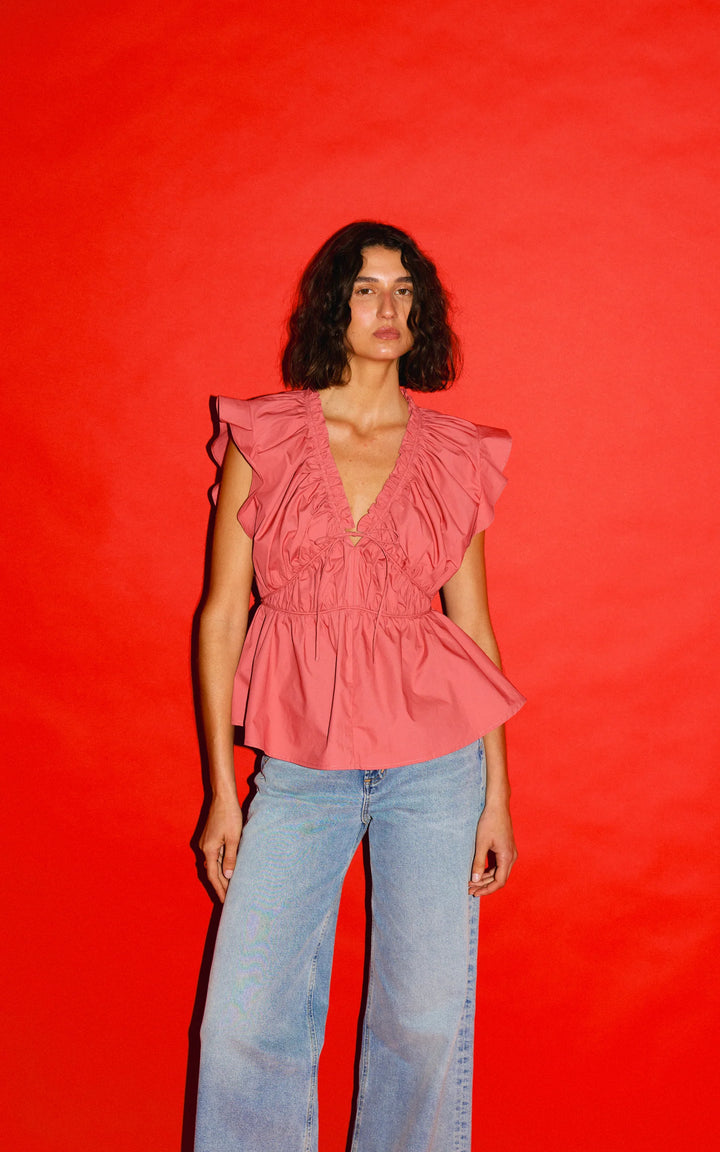 Kinney Bobbie Top - Rose - Shop 9