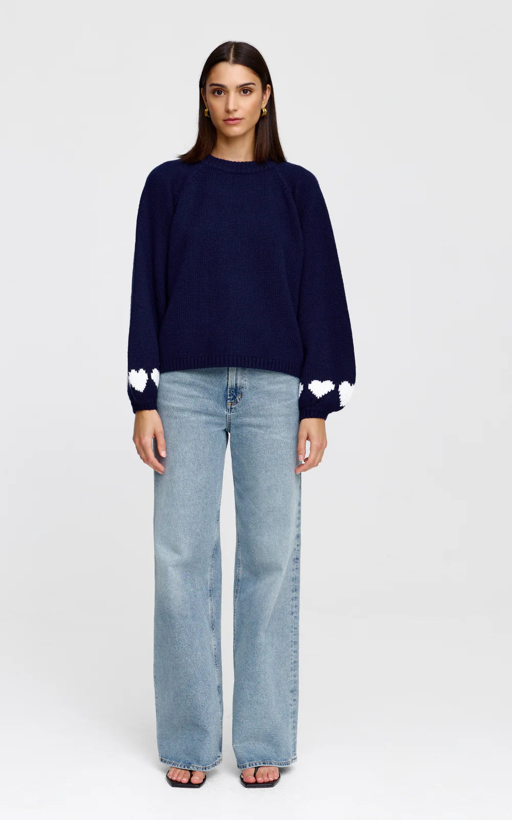 Kinney Cherie Hearts Knit - Midnight - Shop 9