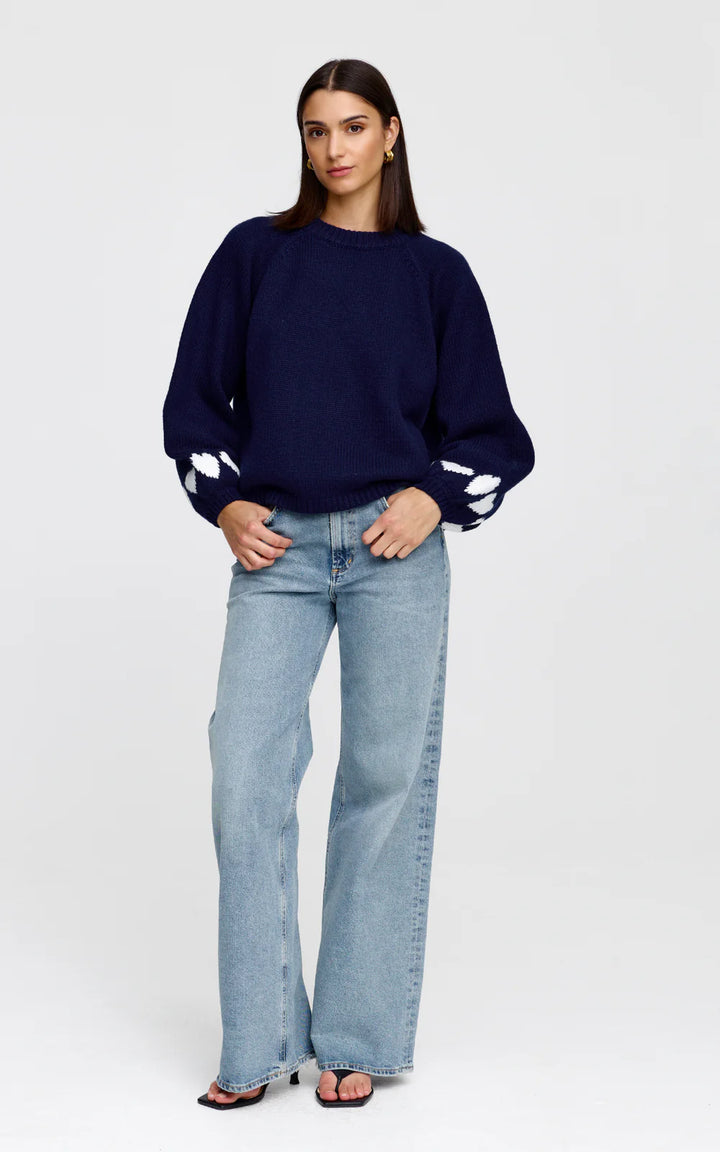 Kinney Cherie Hearts Knit - Midnight - Shop 9