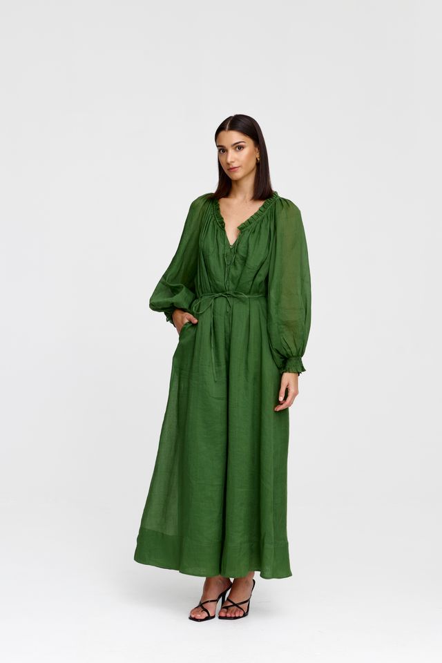Kinney Claudia Dress - Sage - Shop 9