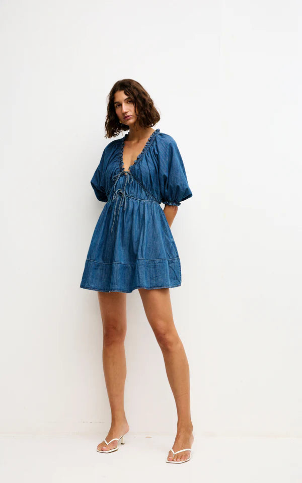 Kinney Pia Dress - Denim - Shop 9