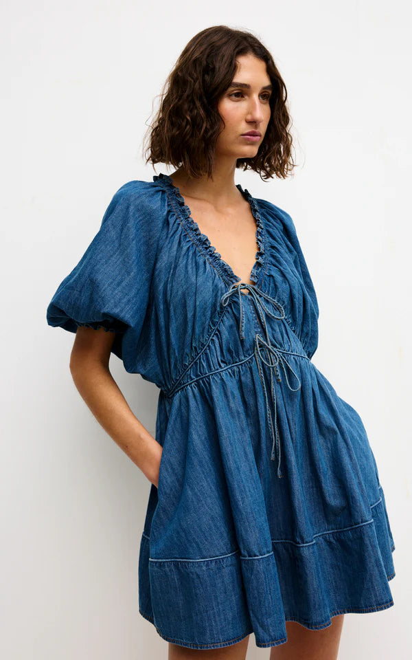 Kinney Pia Dress - Denim - Shop 9