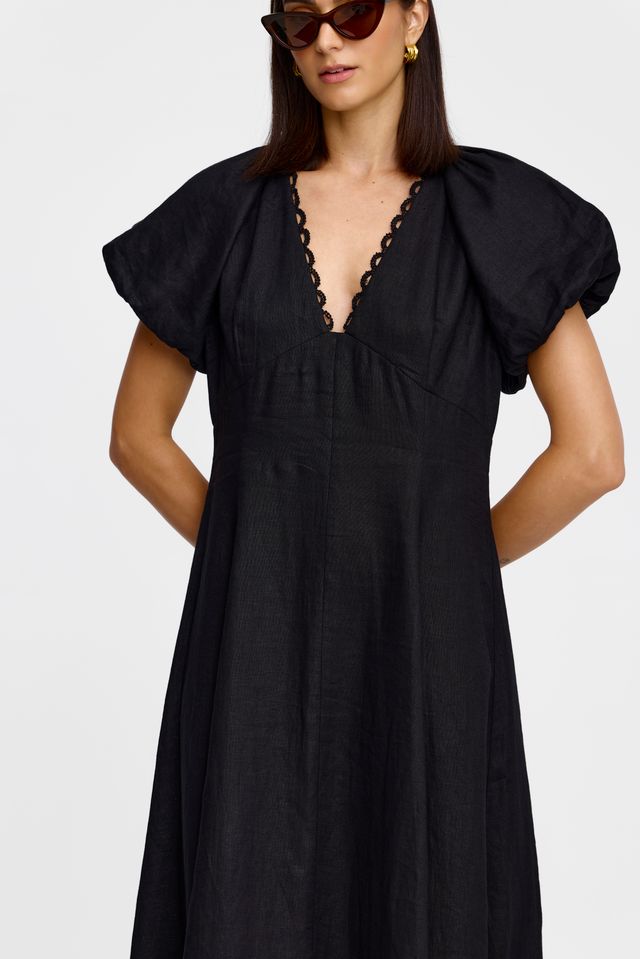 Kinney Theo Dress with Black Trim - Shop 9