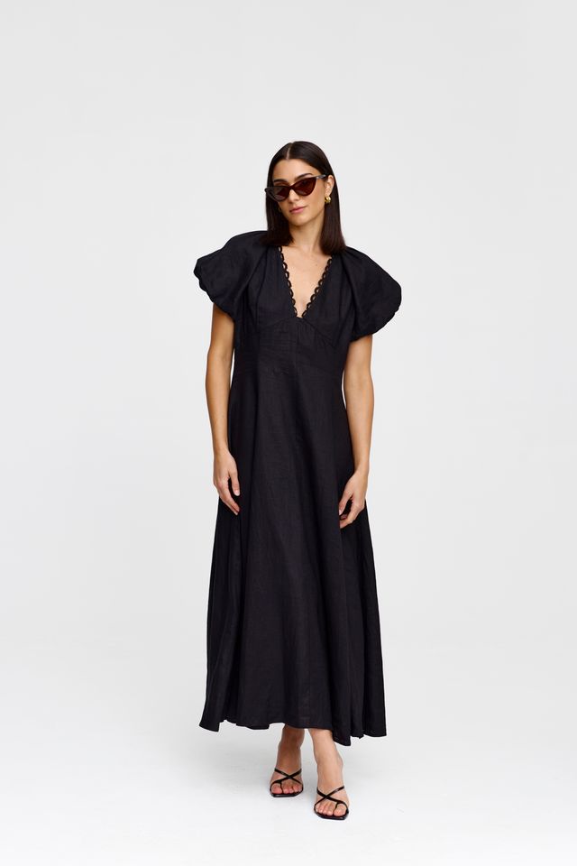 Kinney Theo Dress with Black Trim - Shop 9