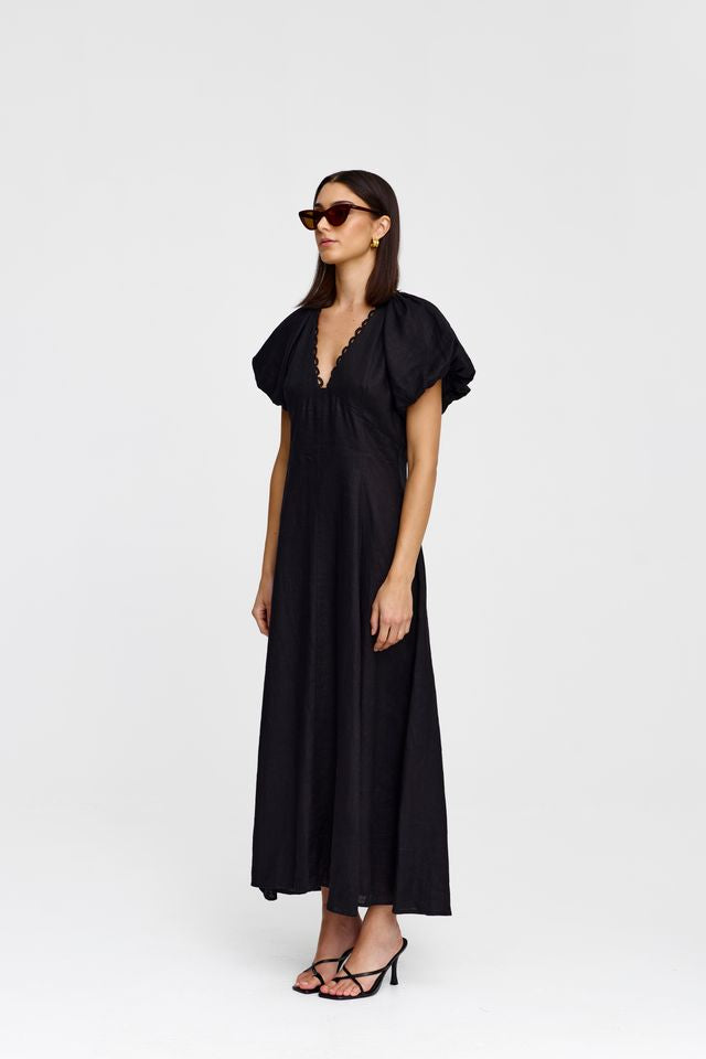 Kinney Theo Dress with Black Trim - Shop 9