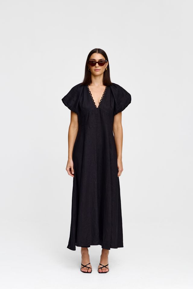 Kinney Theo Dress with Black Trim - Shop 9