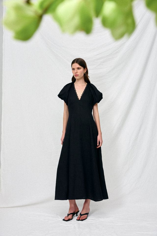 Kinney Theo Dress with Black Trim - Shop 9
