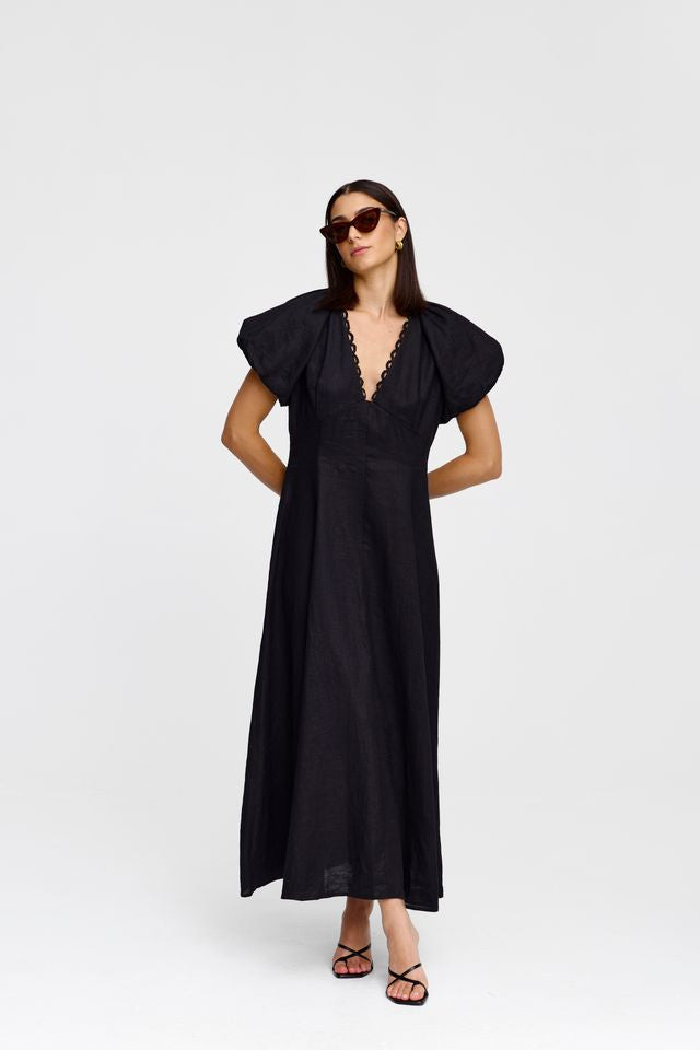 Kinney Theo Dress with Black Trim - Shop 9