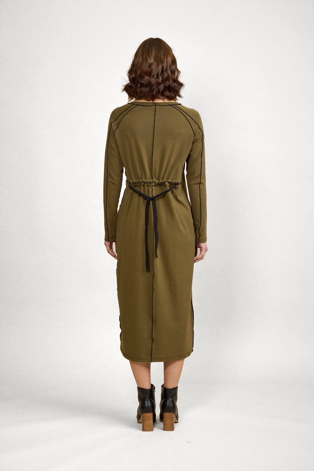 Knewe Alex Dress - Olive/Black - Shop 9