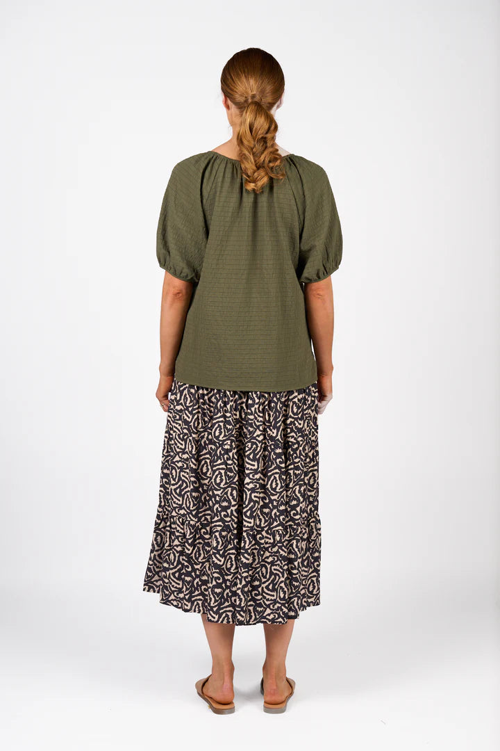 Knewe Label Focus Top - Olive - Shop 9