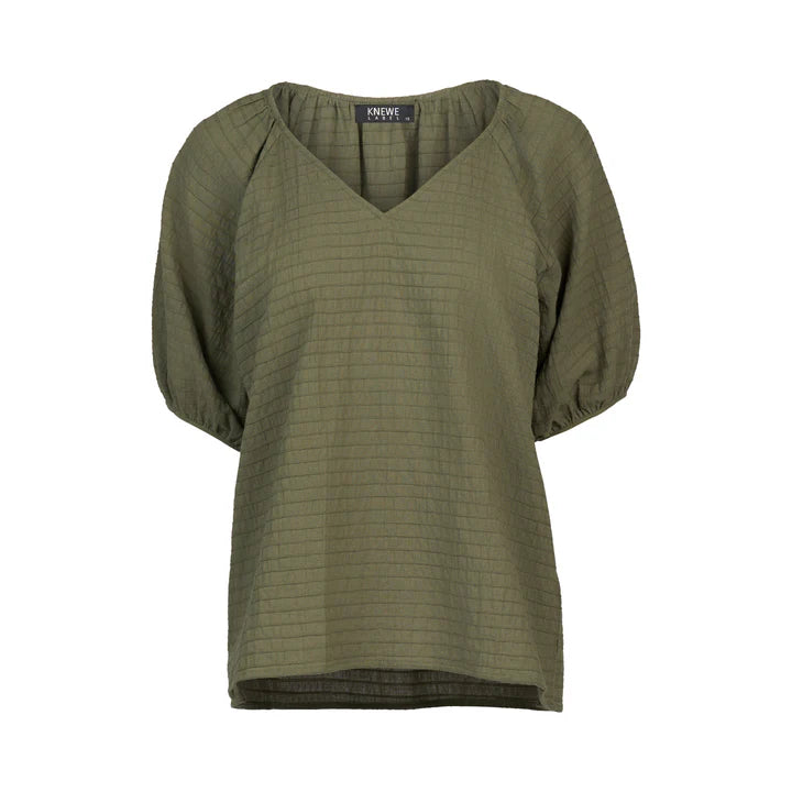 Knewe Label Focus Top - Olive - Shop 9
