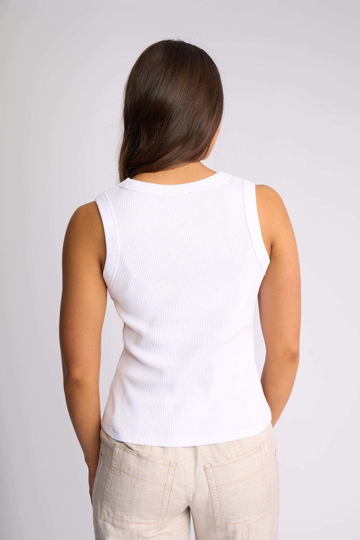 Knewe Riviera Tank - White - Shop 9