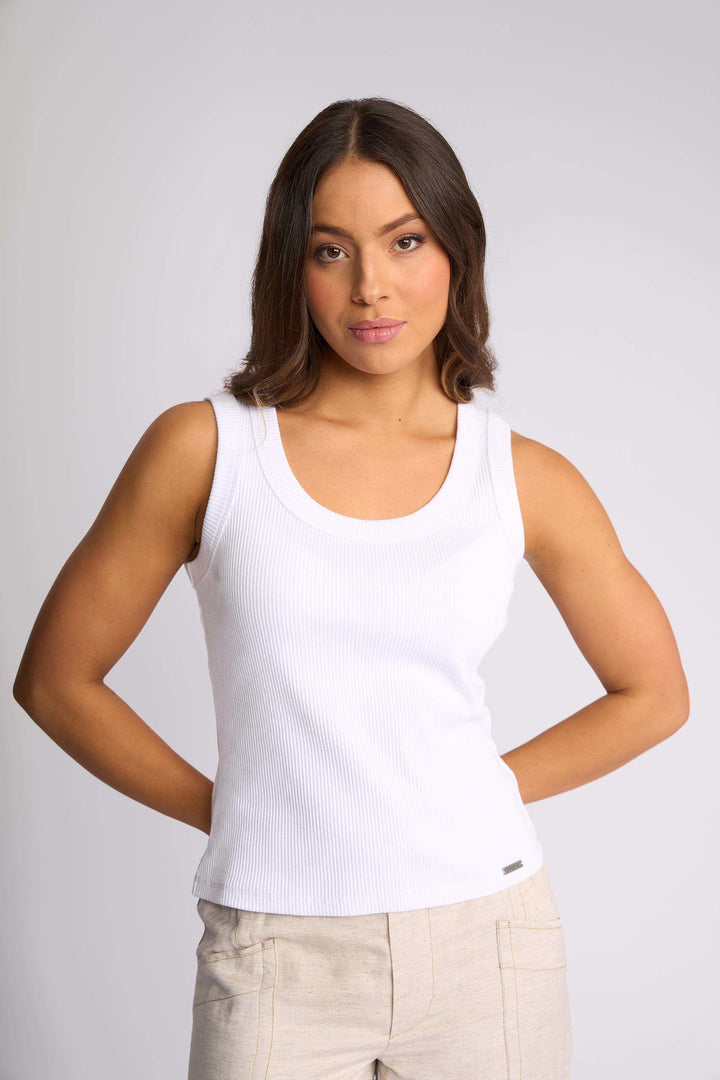 Knewe Riviera Tank - White - Shop 9