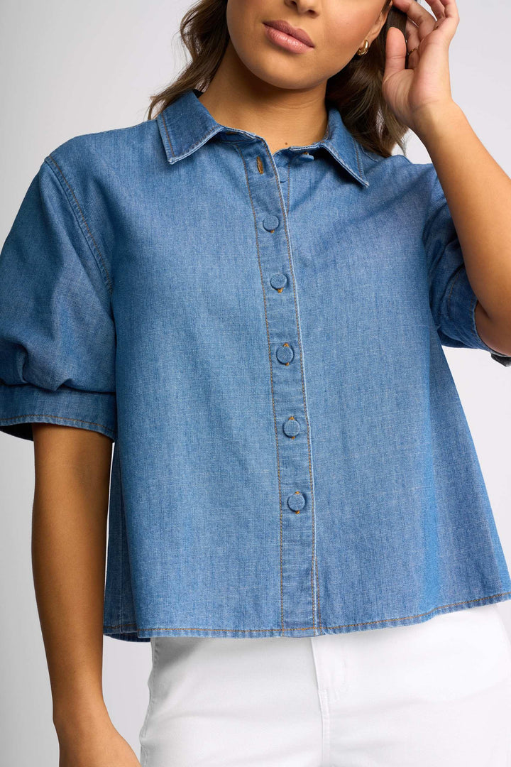 Knewe Titan Shirt - Washed Blue - Shop 9