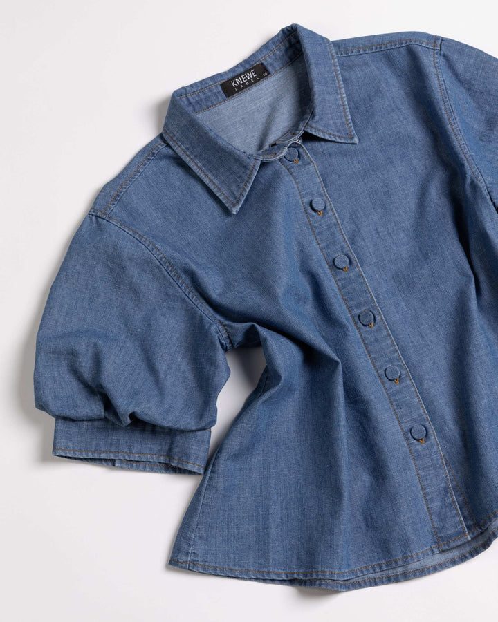 Knewe Titan Shirt - Washed Blue - Shop 9