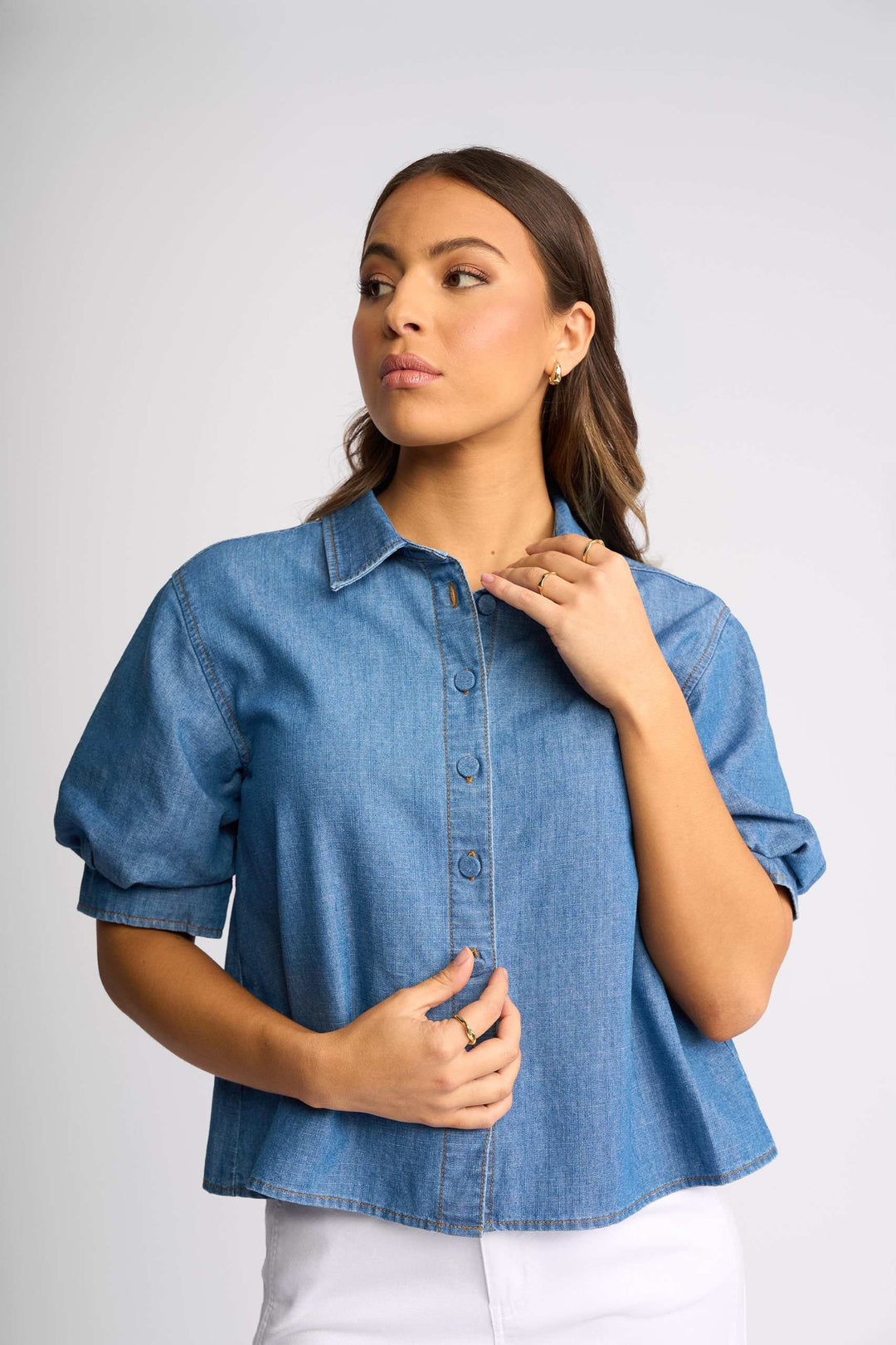 Knewe Titan Shirt - Washed Blue - Shop 9