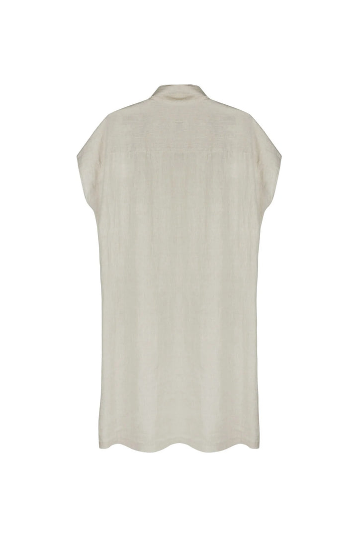 Knuefermann Coco Linen Shirtdress - Natural - Shop 9