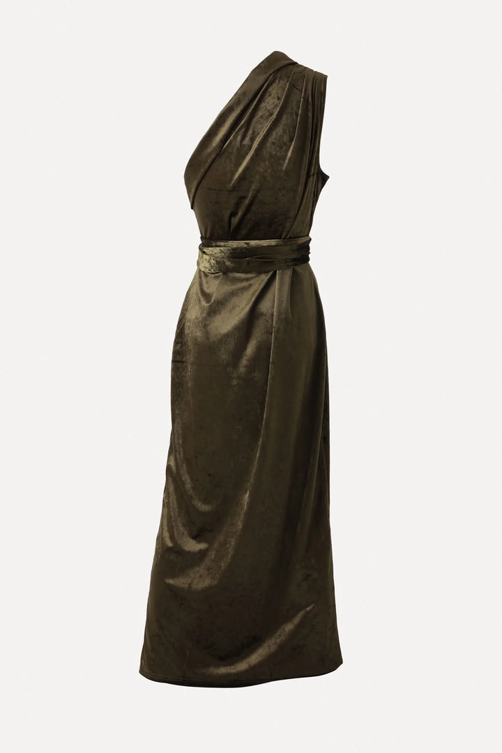 Knuefermann Dita Dress - Gold Sage - Shop 9