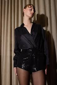 Knuefermann Knotted Silk Shirt Black