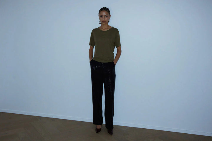 Knuefermann Laurent Pant Black Sequin
