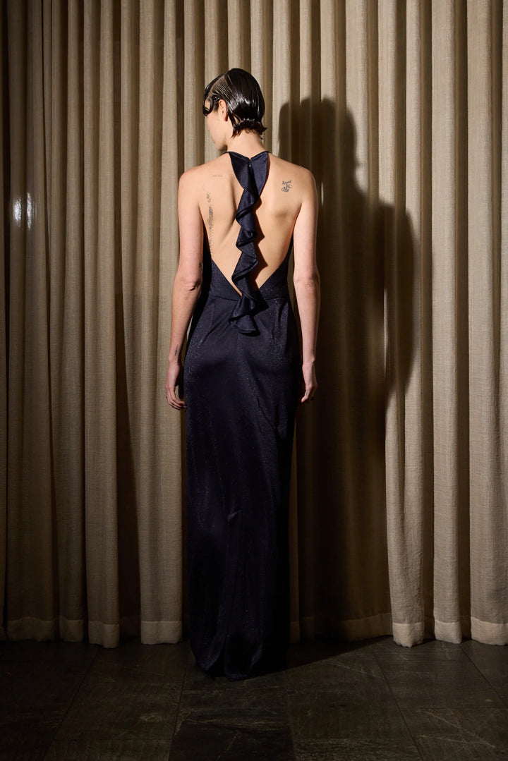 Knuefermann Mara Ruffle Dress - Midnight - Shop 9