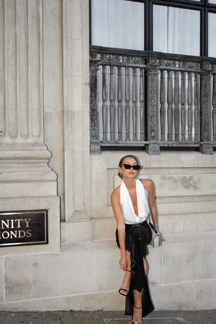 Knuefermann Milan Top - White Silk - Shop 9