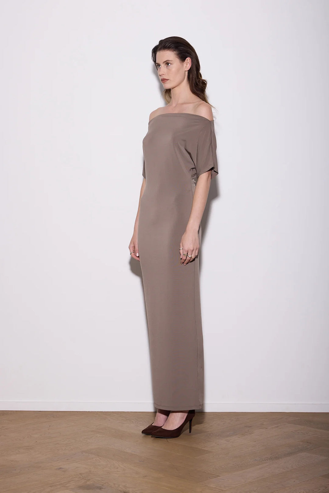 Knuefermann Senna Dress Long - Mocha - Shop 9