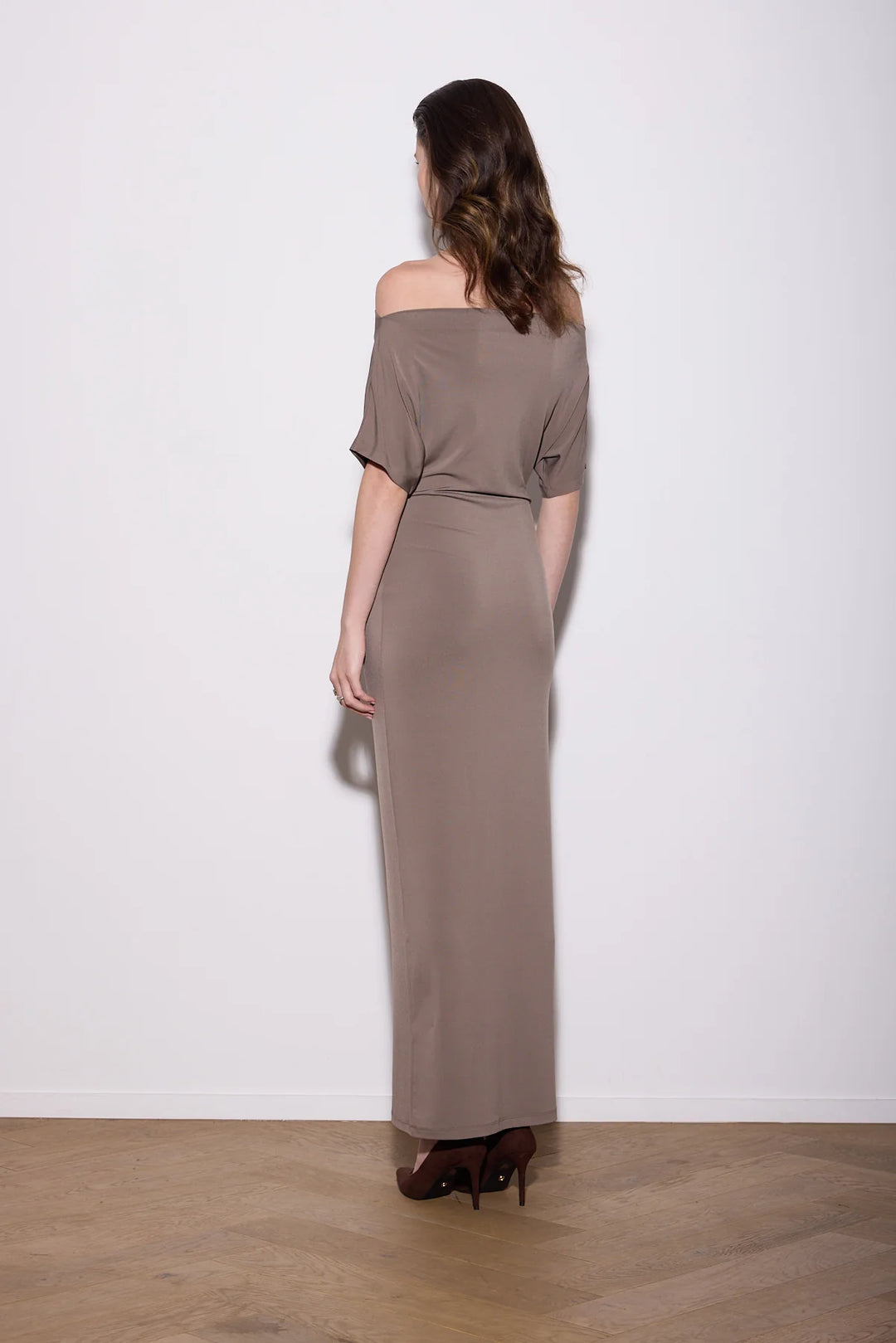 Knuefermann Senna Dress Long - Mocha - Shop 9