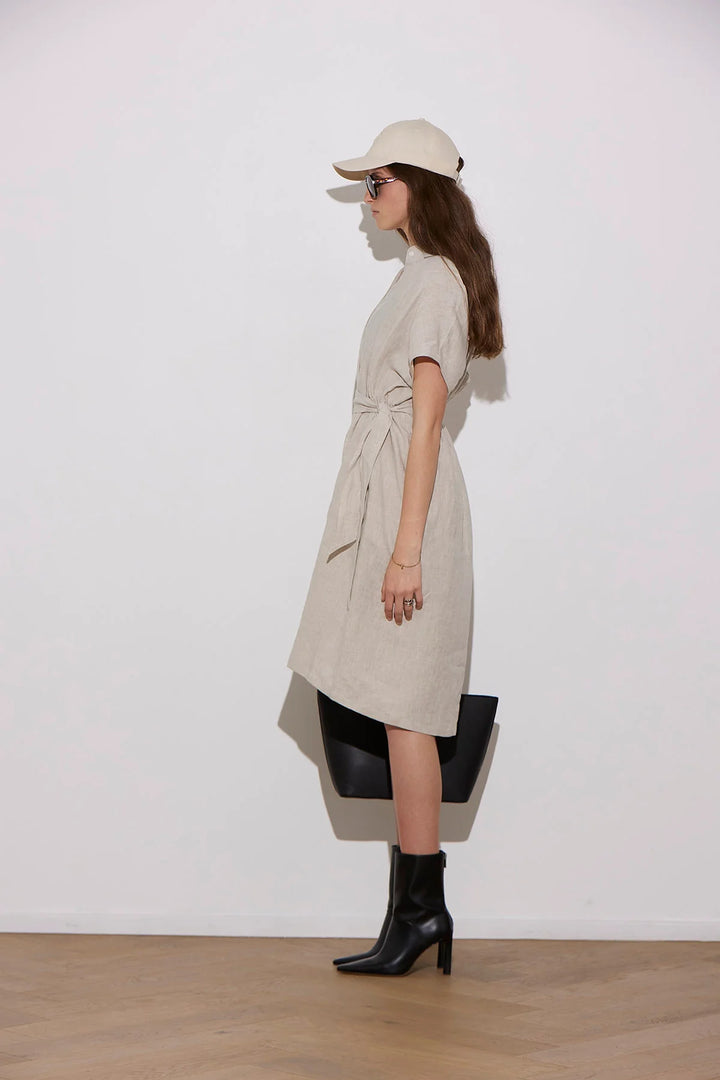 Knuefermann Coco Linen Shirtdress - Natural - Shop 9