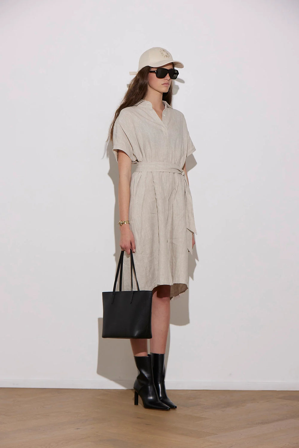 Knuefermann Coco Linen Shirtdress - Natural - Shop 9