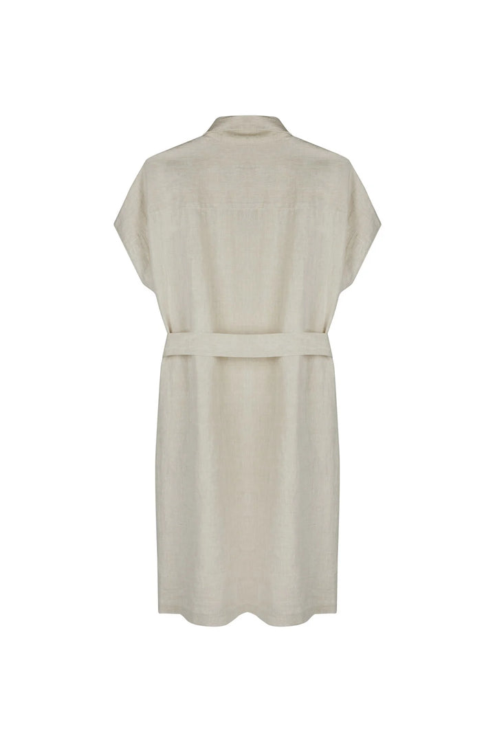 Knuefermann Coco Linen Shirtdress - Natural - Shop 9