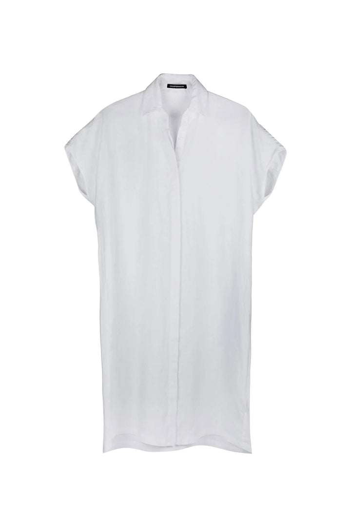 Knuefermann Coco Linen Shirtdress - White - Shop 9
