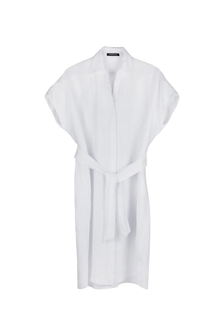 Knuefermann Coco Linen Shirtdress - White - Shop 9