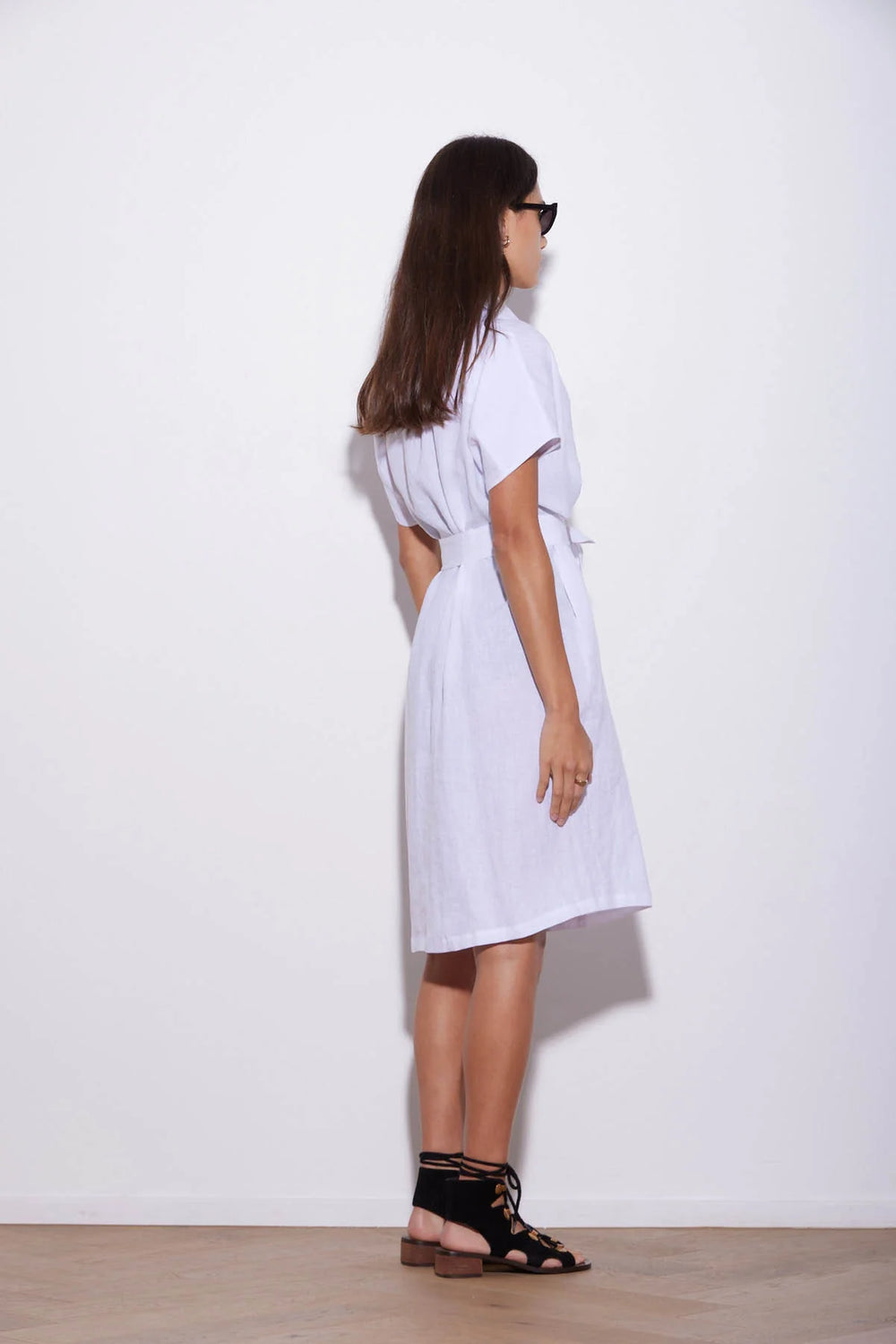 Knuefermann Coco Linen Shirtdress - White - Shop 9