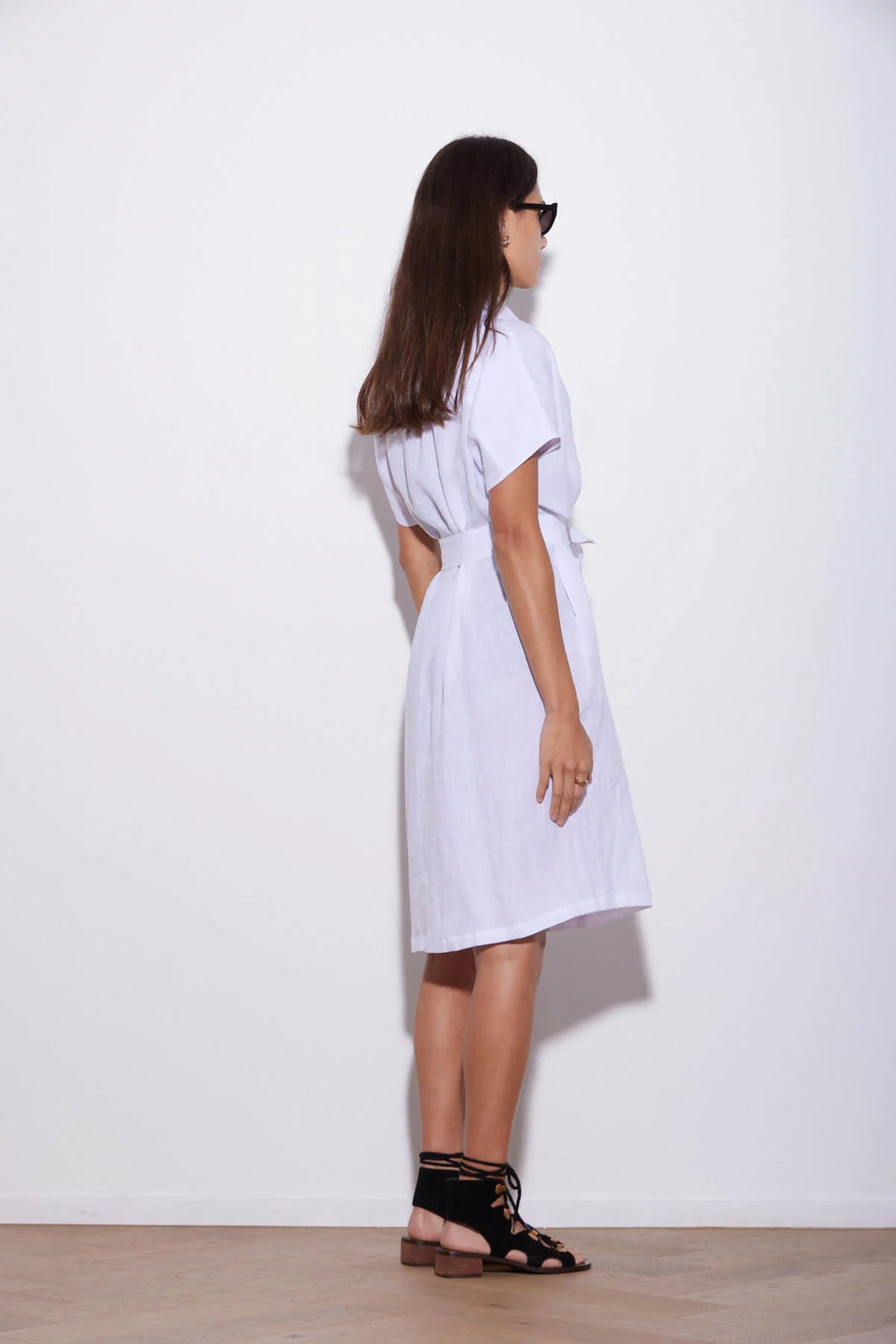 Knuefermann Coco Linen Shirtdress - White - Shop 9