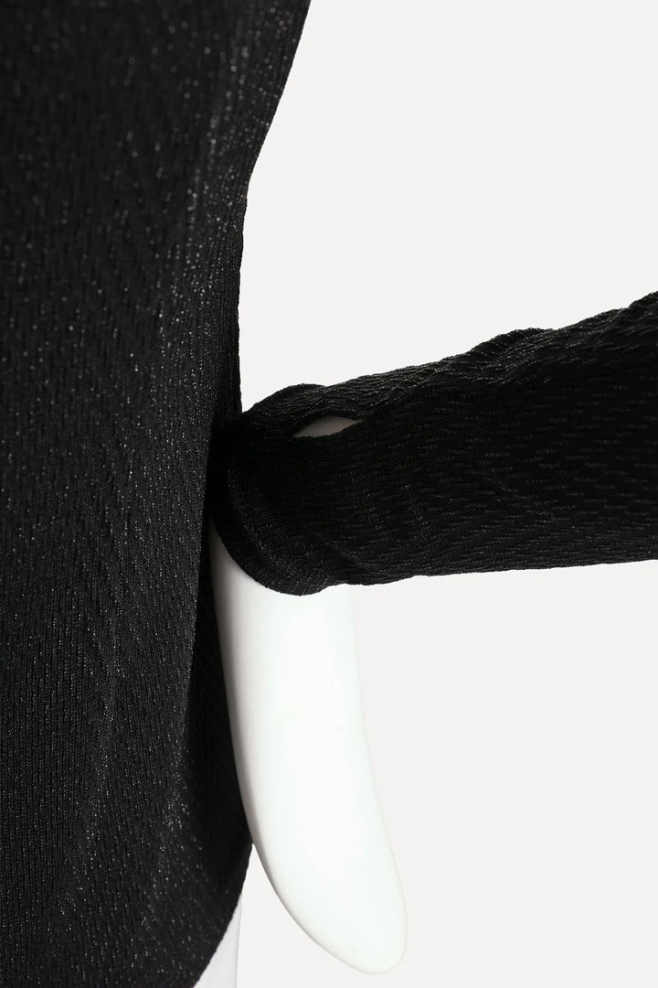 Knuefermann Giovanni Boatneck Top - Black Lurex